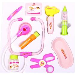 Žaislinis gydytojo rinkinys su garsais ir švieselėmis doctor Pink